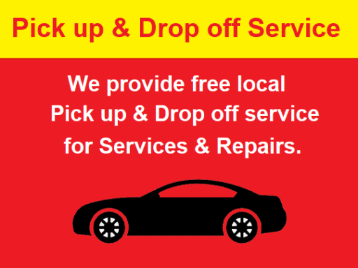 Pick up & Drop off service for servicing, MOT and repair work