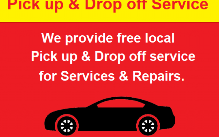 Pick up & Drop off service for servicing, MOT and repair work